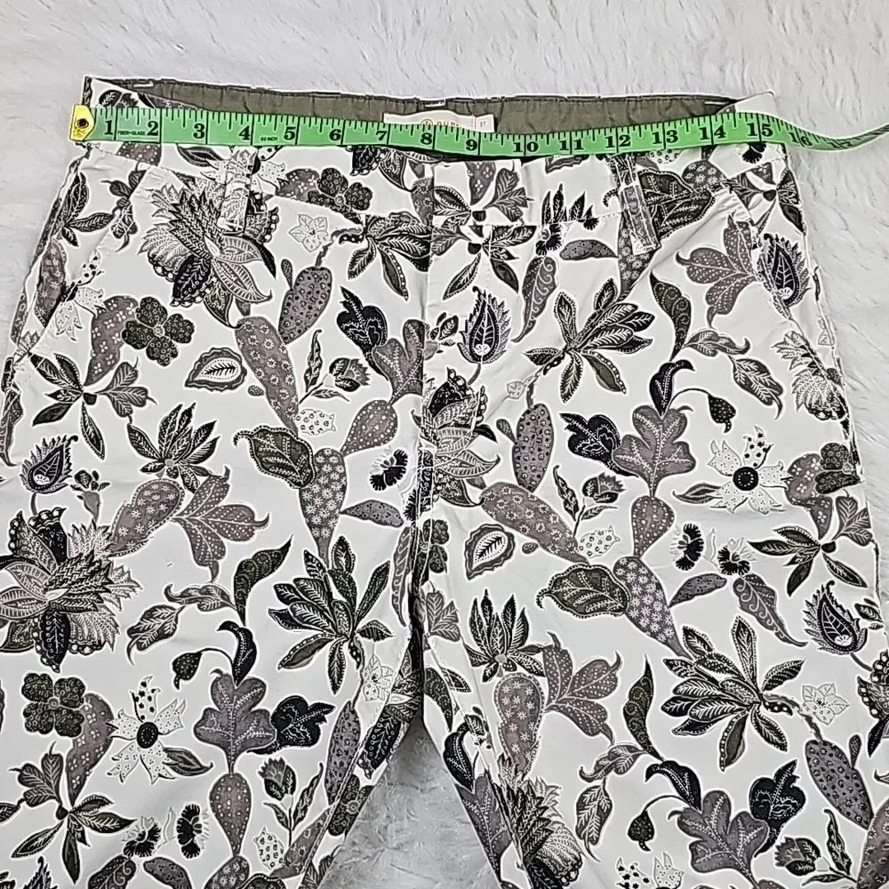 Tory Burch Women's Floral Leaf Printed‎ Trousers Size 27